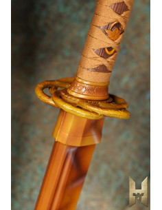 Katana Ryugan voor LARP model Citrine 2