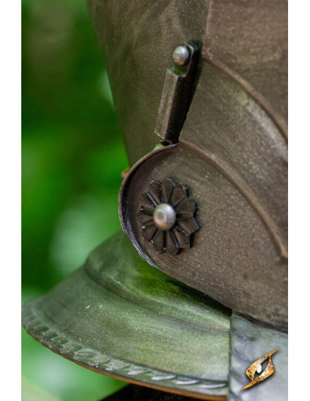 Borgoñota-Helm mit Visier aus...