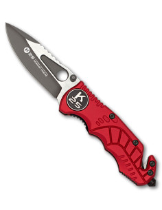 Rescue taktisk kniv K25, rød håndtag
