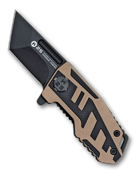 Taktisk kniv K25 sort-coyote håndtag