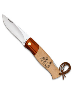 Navaja de campo Albainox mango madera diseño Perdices