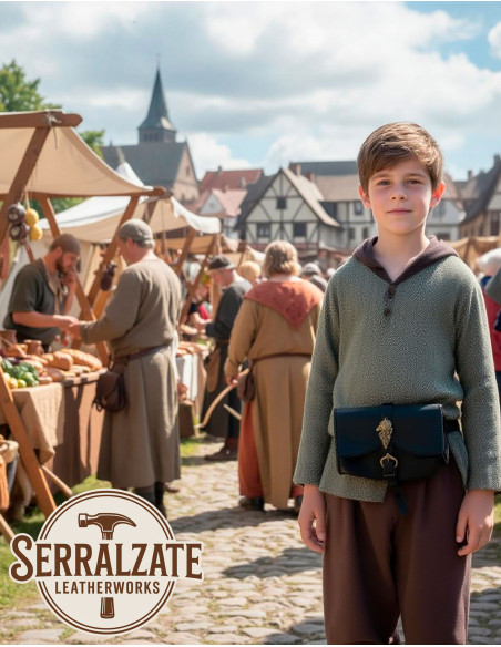 Middeleeuwse tas ontwerp wolf model...