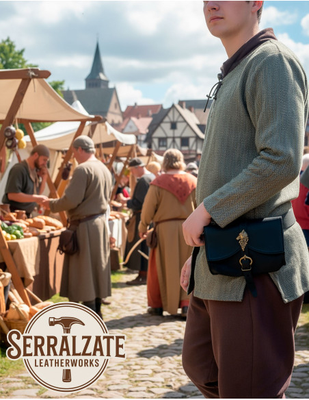 Medieval taske designet med ulv model...