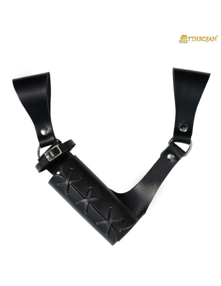 Großer schwarzer Ledergürtel,...