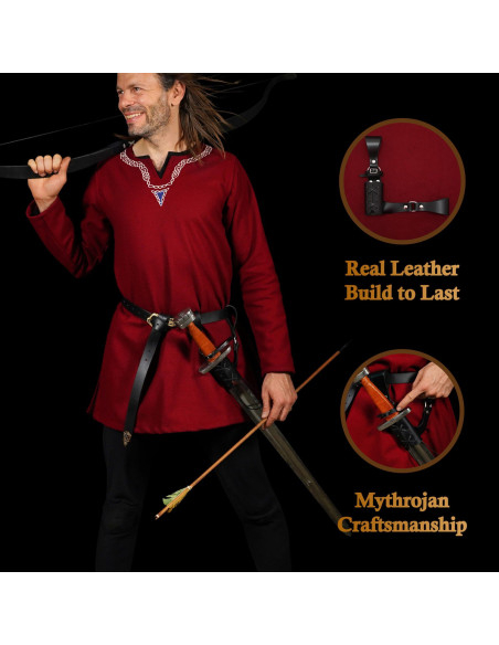 Kleiner schwarzer Leder-Tahalí,...