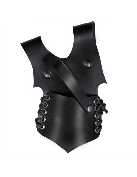 Tahalí medieval cuero negro modelo...