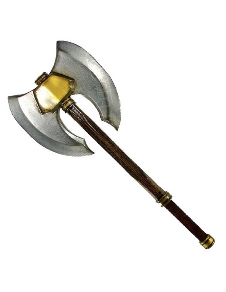 Dubbelbladige latexbijl, 85 cm.