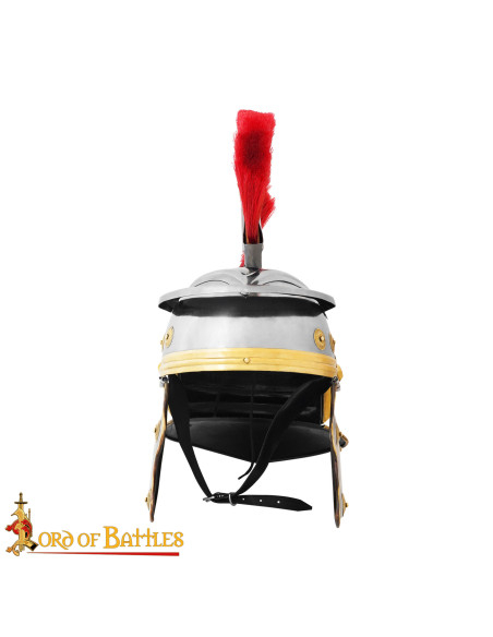 Romersk centurionhjelm med rød kam