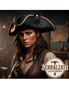 Sombrero pirata artesanal del Capitán Jack 2