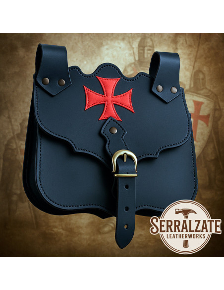 Bolso medieval en cuero modelo...
