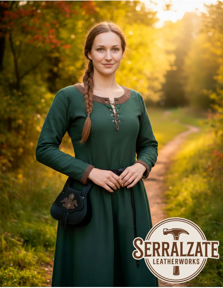 Mittelalterliche Ledertasche im...