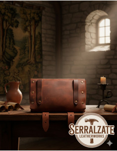 Bolso medieval árbol de la vida con doble cierre - marrón 2