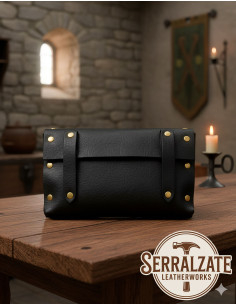 Bolso medieval árbol de la vida con doble cierre - negro 2