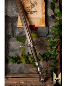 Kurzes Imperialschwert mit Stahl-Optik für LARP (102 cm). 2