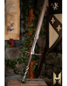 Langes Imperial Schwert mit Stahl-Finish für LARP (120 cm.)