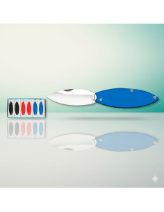 Set 6 Taschenmesser-Schlüsselanhänger Albainox, bunte...