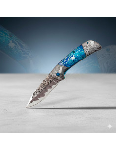 Taktische Messer Albainox, Damasco-Design (20 cm.)