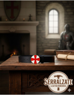 Templer Gürtel Kreuz Paté - Schwarz