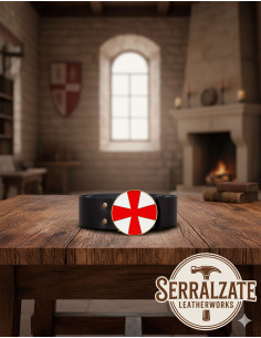 Templer Gürtel Kreuz Paté - Schwarz 2
