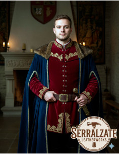 Cinturón medieval cuero modelo Mateo, Marrón 2