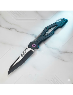 Navaja táctica Albainox con acabado negro cepillado (30 cm.)