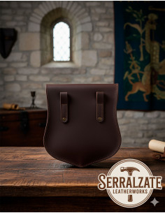Bolso medieval en cuero para cinturón modelo Enrique,... 2