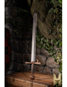 Espada medieval para LARP modelo Milanese, acabado bronce...