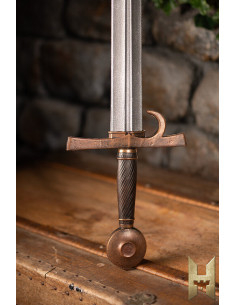 Espada medieval para LARP modelo Milanese, acabado bronce... 2