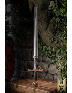 Espada medieval para LARP modelo Milanese, acabado bronce...