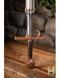 Espada medieval para LARP modelo Milanese, acabado bronce... 2