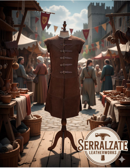 Túnica medieval Baldomero - Marrón