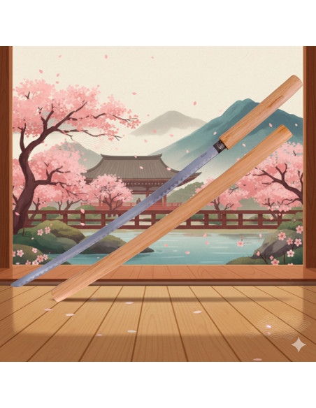 Decoratieve Shirasaya, stalen blad...