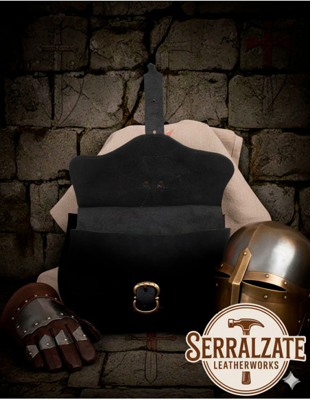 Schwarze Templer-Tasche mit...