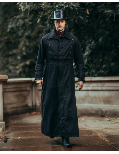 Middeleeuwse jas model Kondor, zwart