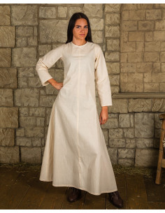 Middeleeuwse binnen tuniek model Marita, natuurlijke kleur
