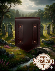 Celtasche aus Leder Modell Brigida, dunkelbraun 2