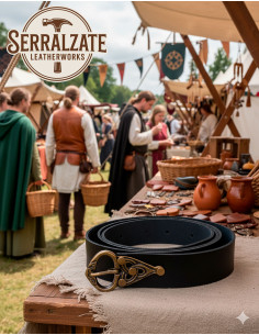 Gürtel Keltischer Knoten Dauerhaft in Schwarz