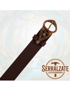 Cinturón Celta nudo Perenne en marrón oscuro 2