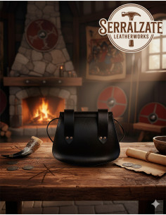 Vikingenhoorn schoudertas voor Gürtel, zwart 2