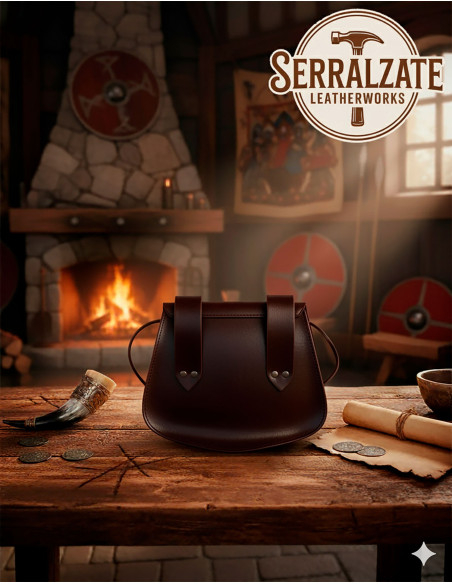 Wikingertasche mit Gjallarhorn-Horn...