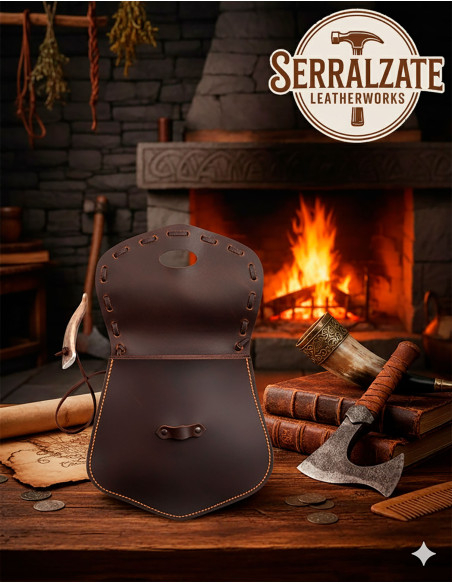 Wikingertasche mit Gjallarhorn-Horn...