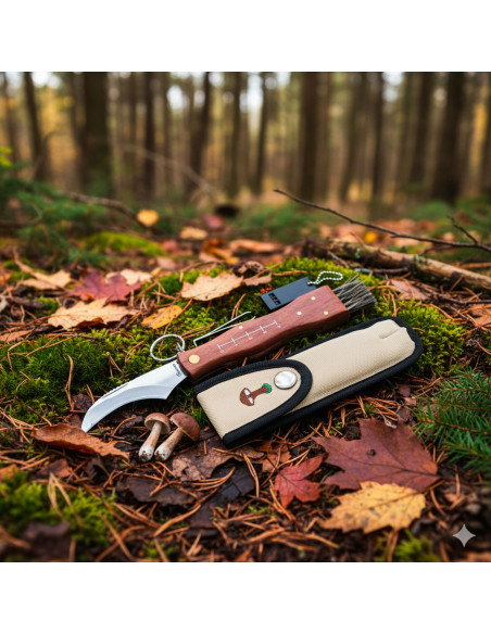 Albainox sætkniv med børste, tang og...