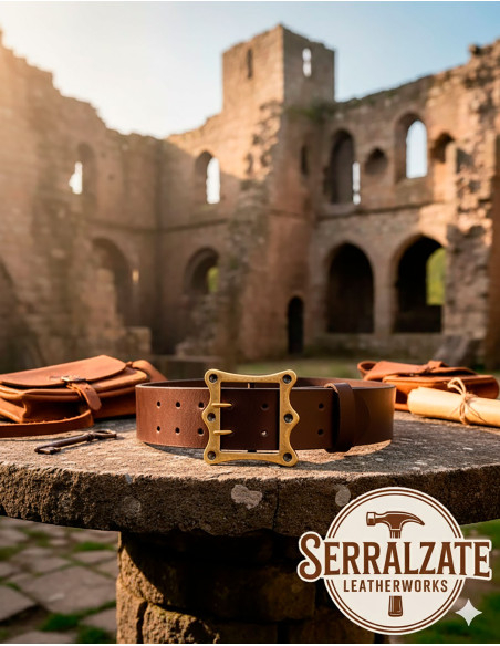 Middelalderbælte bred Ivo - Mørkebrun