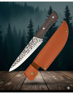 Albainox sportskniv med slagget finish (30 cm.)
