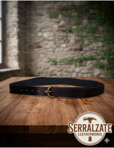 Mittelalterlicher Carolus-Gürtel mit Schlange - Schwarz 2