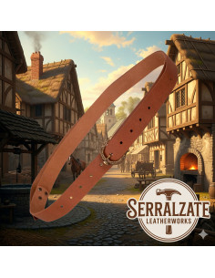 Cinturón medieval Carolus serpiente- Marrón 2