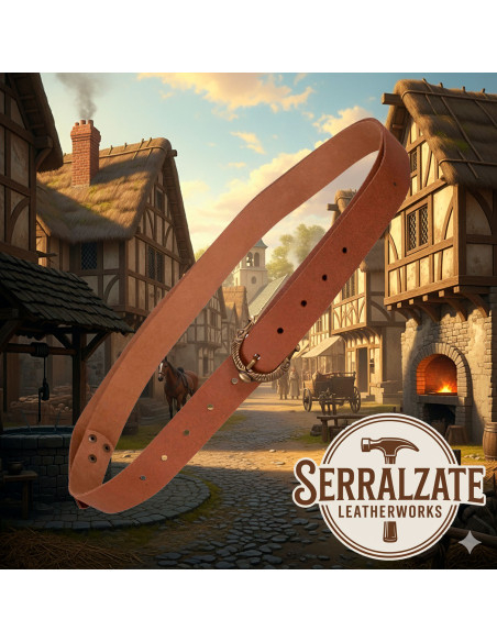 Cinturón medieval Carolus serpiente-...