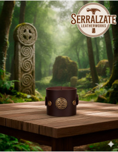 Celtic knude justerbar armbånd, 1 stk. Mørkebrun