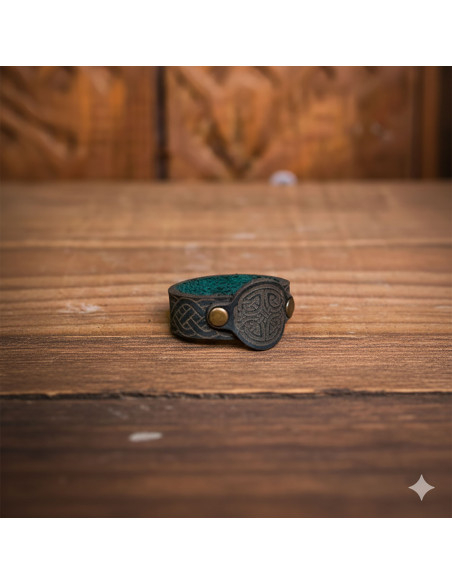 Groene Lugh Keltse Ring van leer