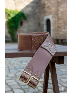Mittelalterlicher lombardischer Gürtel - Braun 2